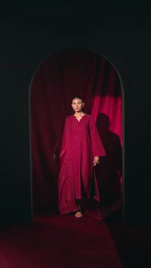 Maroon Kurta Set for Women