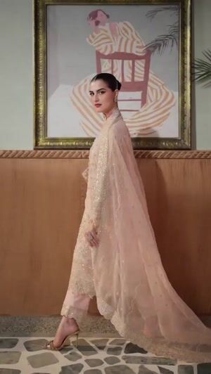 Baby pink Unstitched for Women