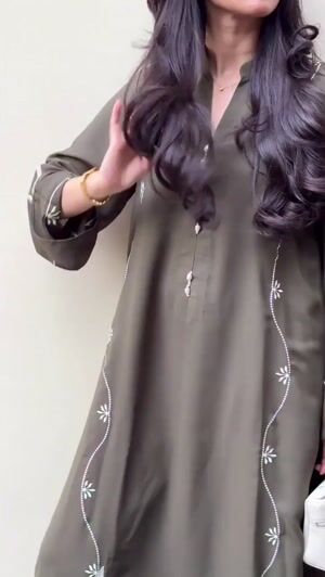 Olive green Kurta Set for Women