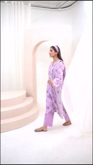 Lilac Kurta Set for Women
