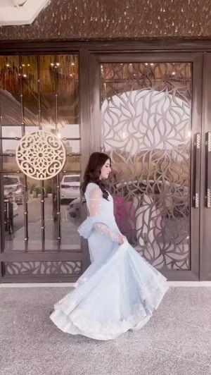 Ice blue Pishwas for Women