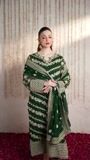 Bottle green Kurta Set for Women