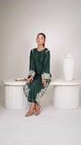 Hunter green Kurta Set for Women