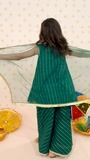 Teal Short Frock for Girl