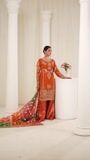 Pumpkin orange Sharara for Women