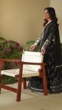 Jet black Angrakha for Women