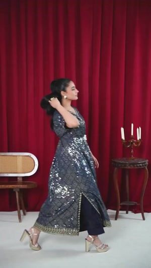 Navy blue Kaftan for Women
