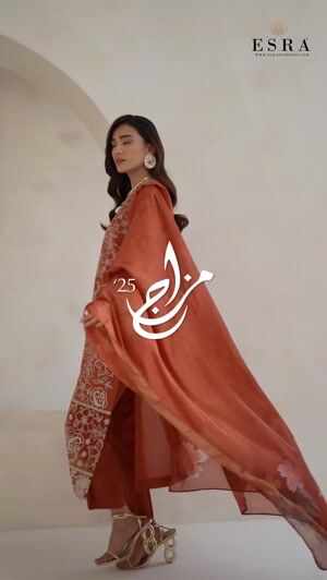 Orange Kurta Set for Women