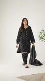 Black Kurta Set for Women