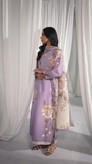 Lavender Kurta Set for Women