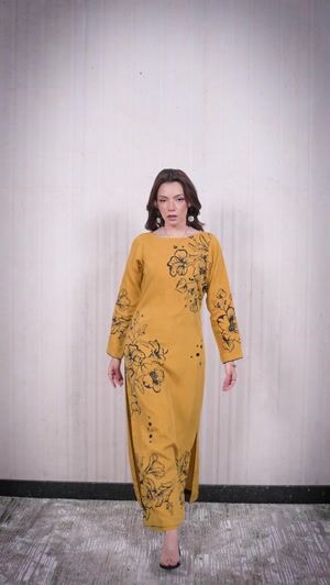 Mustard Kurta Set for Women