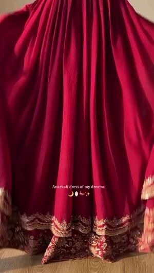 Maroon Anarkali for Women