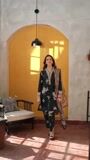 Black Kurta Set for Women