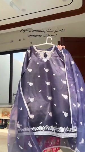 Navy blue Kurta Set for Women