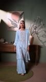 Ice blue Gharara for Women