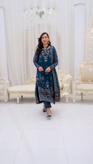 Teal Kurta Set for Women