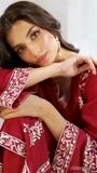 Red Kurta Set for Women