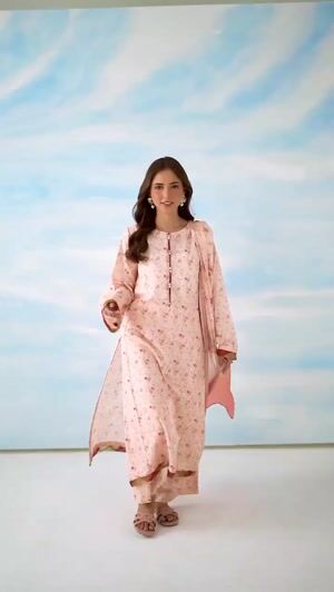 Peach pink Kurta Set for Women