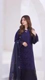 Navy blue Unstitched for Women