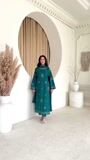 Bottle green Kurta Set for Women