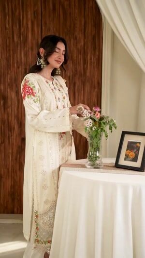 White Kurta Set for Women